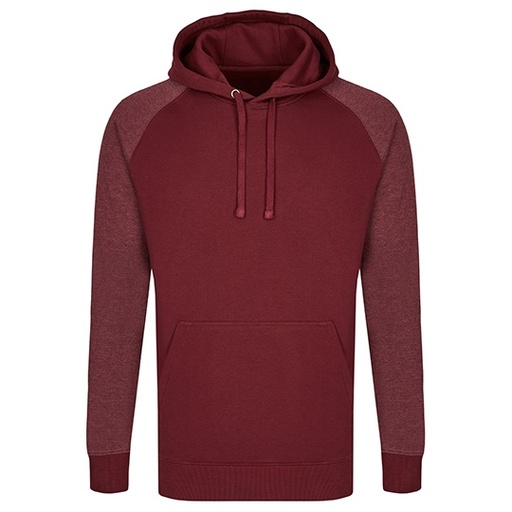 Bluza Męska Klasyczna Bawełniana Trzywarstwowa MY610 - Burgundy & Heather Burgundy