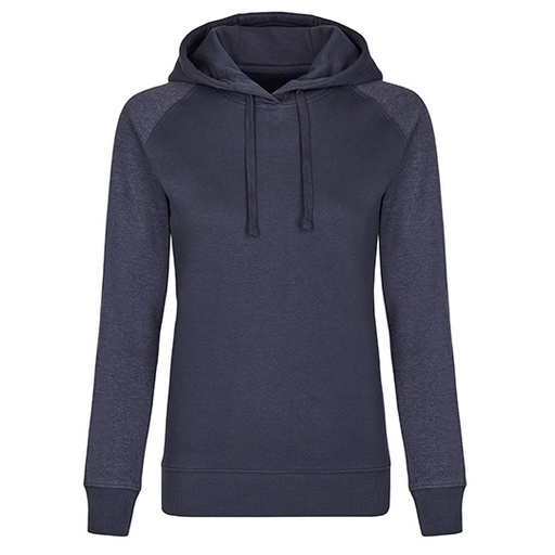 Bluza Damska z Kapturem Bawełniana MY621 - Navy & Heather Navy