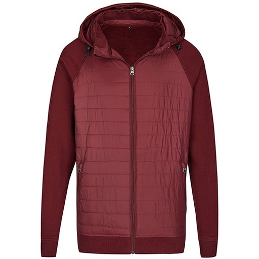 Kurtka hybrydowa unisex MY810 - Burgundy