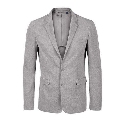 Męska marynarka piqué NB3169 - Gray Melange