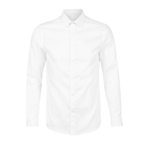 Koszula męska slim NB3182 - Optic White