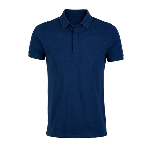 Koszulka Polo Meska Pique Krotkie Rekawy NB3188 - Deep Blue