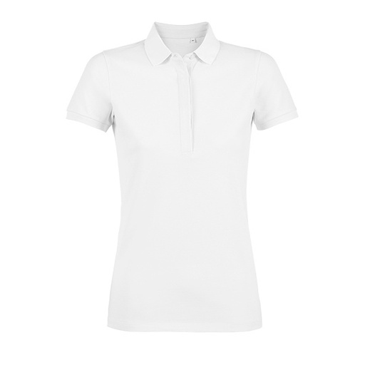 Damska koszulka polo NB3189 - Optic White