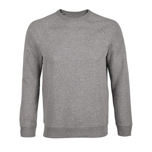 Męska bluza dresowa raglanowa NB3194 - Gray Melange