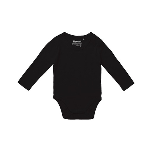 Body niemowlęce z długim rękawem NE11130 - Black