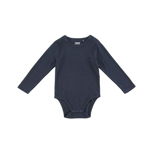 Body niemowlęce z długim rękawem NE11130 - Navy