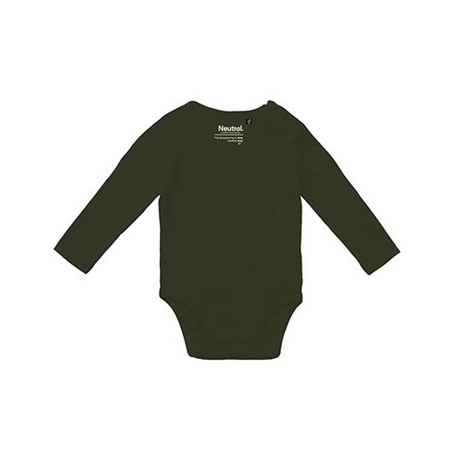 Body niemowlęce z długim rękawem NE11130 - Military
