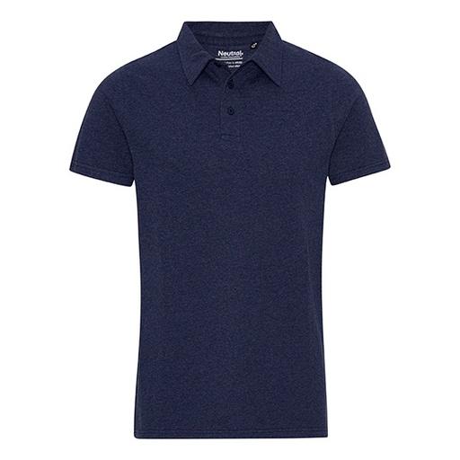Koszulka Polo Dopasowana Mieszanka Bawelny Poliestru NE20090 - Navy Melange