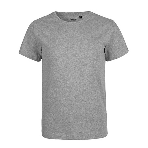 Koszulka dziecięca z krótkim rękawem dopasowana NE30001 - Sport Grey