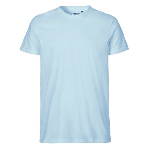 Męski t-shirt dopasowany NE61001 - Light Blue
