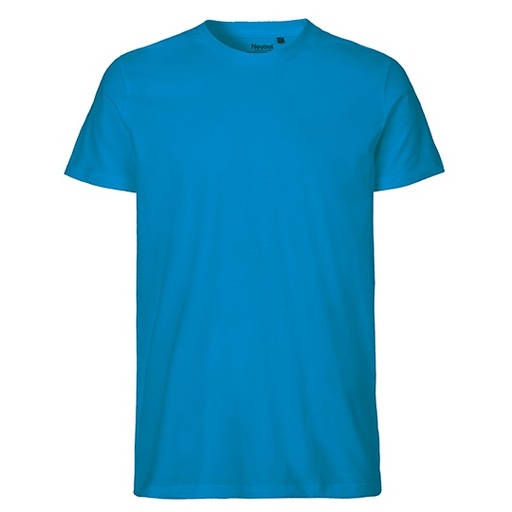 T-shirt Męski Dopasowany Bawełna Organiczna NE61001 - Sapphire