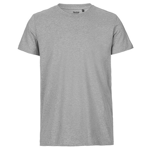 T-shirt Meski Dopasowany Bawelna Organiczna NE61001 - Sport Grey
