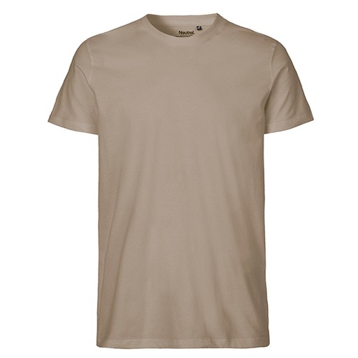 T-shirt Męski Dopasowany Bawełna Organiczna NE61001 - Sand