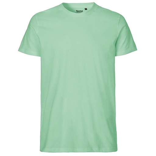 Męski t-shirt dopasowany NE61001 - Dusty Mint