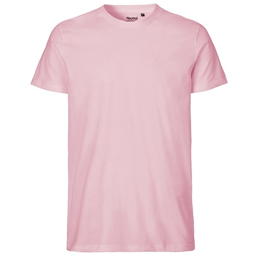 T-shirt Meski Dopasowany Bawelna Organiczna NE61001 - Light Pink