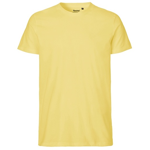 Męski t-shirt dopasowany NE61001 - Dusty Yellow