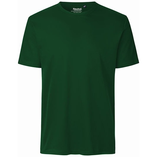Meski T-shirt Interlock Dopasowany NE61030 - Bottle Green