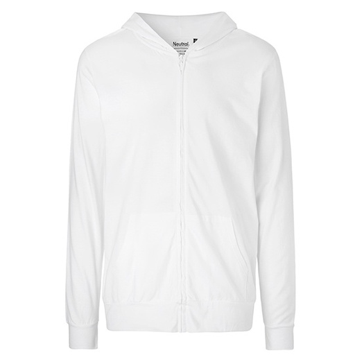Bluza Unisex z Kapturem i Zamkiem Bawelna Fairtrade NE62301 - White