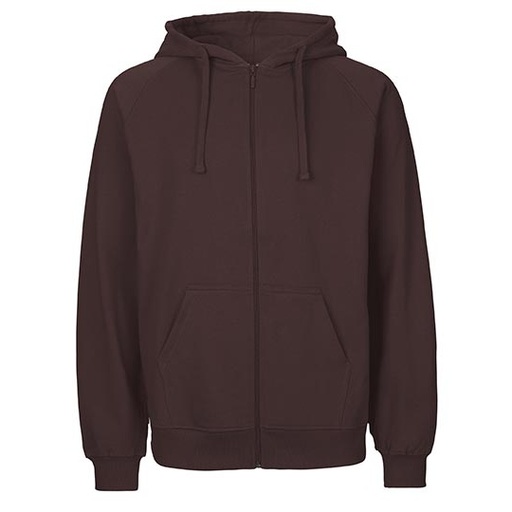Bluza Rozpinana z Kapturem Bawelna Organiczna Fairtrade NE63301 - Brown