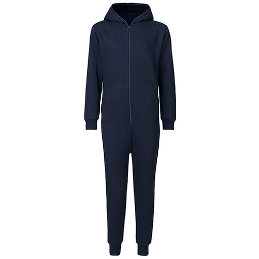 Dziecięcy kombinezon bawełniany z kapturem NE73331K - Navy