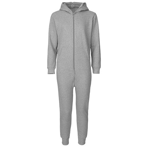 Kombinezon Dzieciecy z Kapturem Bawelniany NE73331K - Sport Grey