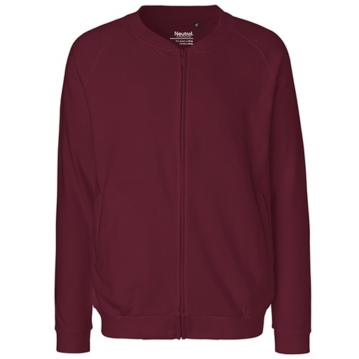 Bluza unisex zapinana na zamek NE73501 - Bordeaux