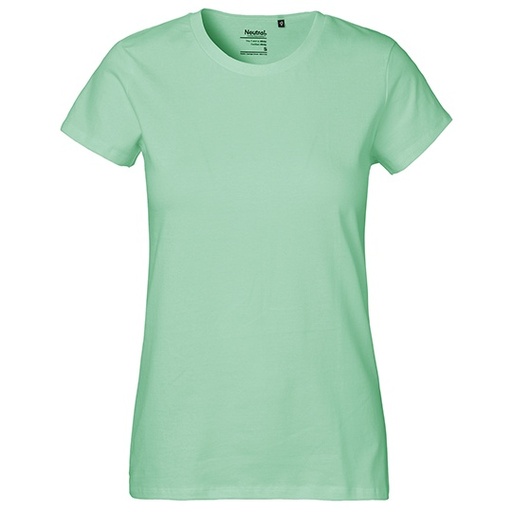 Damski klasyczny t-shirt NE80001 - Dusty Mint