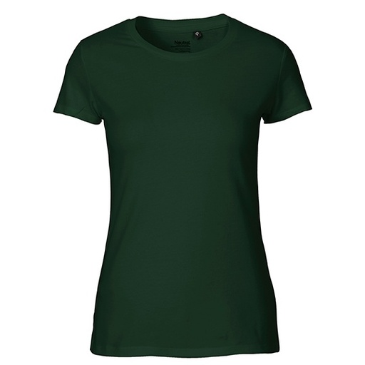 Damski t-shirt z bawełny NE81001 - Bottle Green