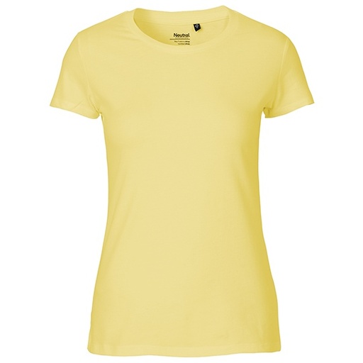 Damski t-shirt bawełniany NE81001 - Dusty Yellow