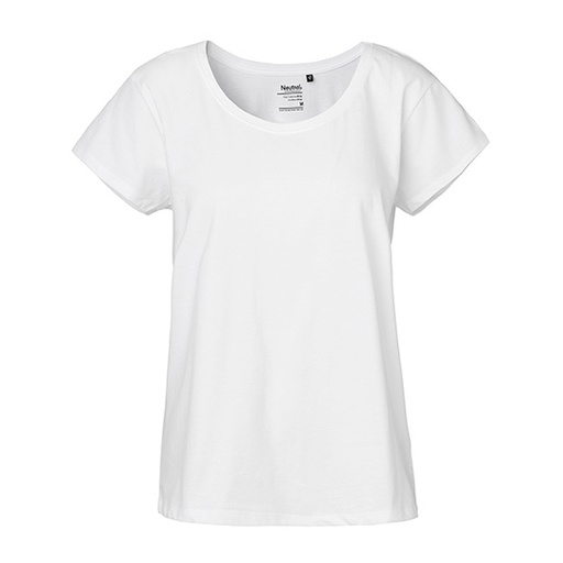 T-shirt Damski Oversize Bawelna Organiczna NE81003 - White