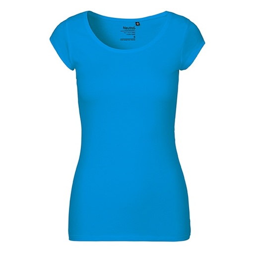 Damski t-shirt slim NE81010 - Sapphire