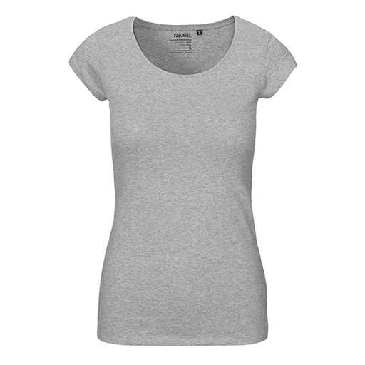 Damski t-shirt slim NE81010 - Sport Grey