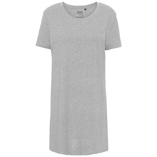 Długi damski T-shirt z bawełny NE81020 - Sport Grey