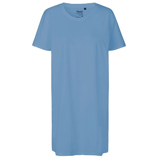 Długi damski T-shirt NE81020 - Dusty Indigo