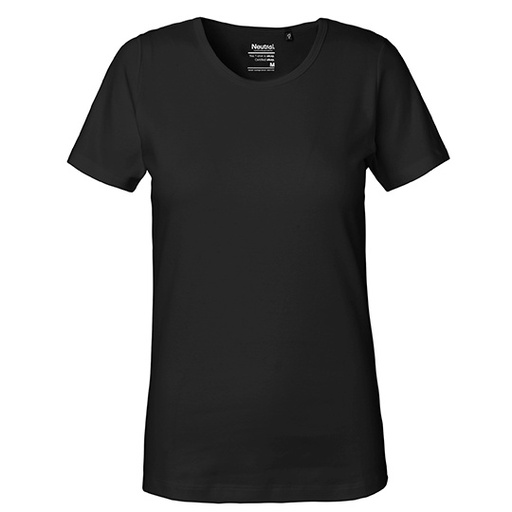 Damski T-shirt Interlock NE81029 - Black