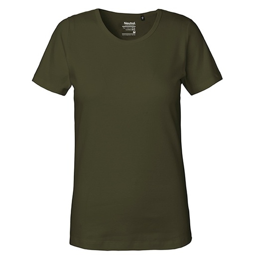 Damski T-shirt Interlock NE81029 - Military
