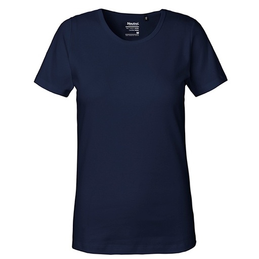 Damski T-shirt Interlock NE81029 - Navy