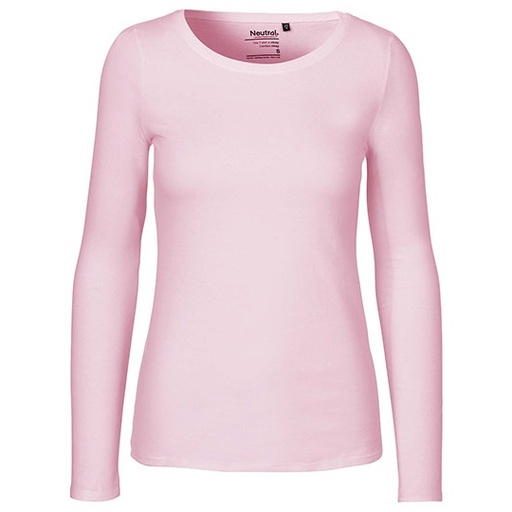 Koszulka Damska Dopasowana Bawełna Organiczna NE81050 - Light Pink