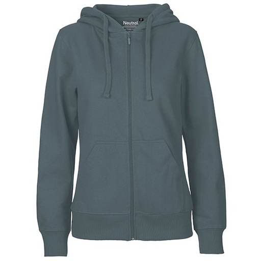 Bluza Damska z Kapturem Rozpinana Bawełniana NE83301 - Teal