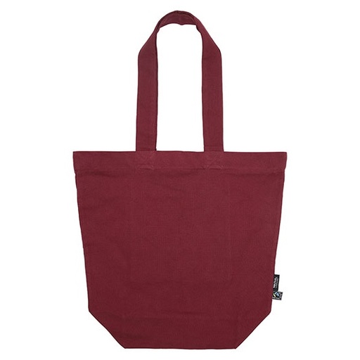 Torba bawełniana Panama z zamkiem NE90053 - Bordeaux