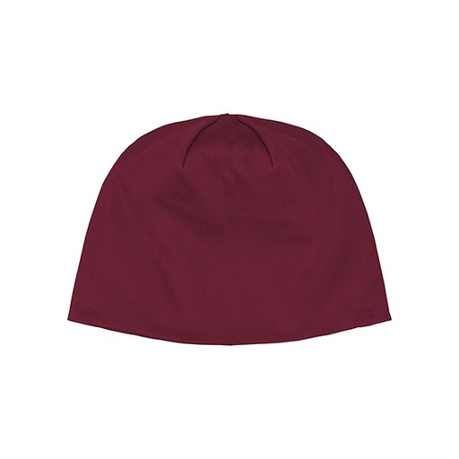Czapka Klasyczna Bawełna Organiczna Fairtrade Interlock NE93051 - Bordeaux