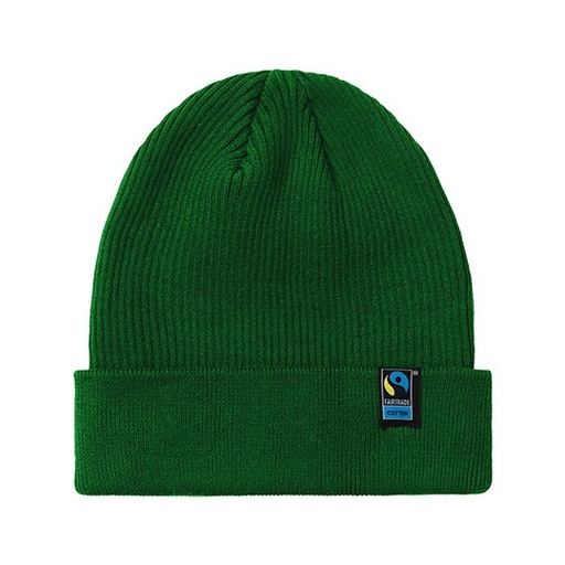 Czapka beanie z wywiniętym mankietem NE93056 - Bottle Green