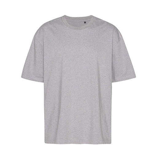 T-Shirt Oversize z Bawełny NET60011 - Sport Grey