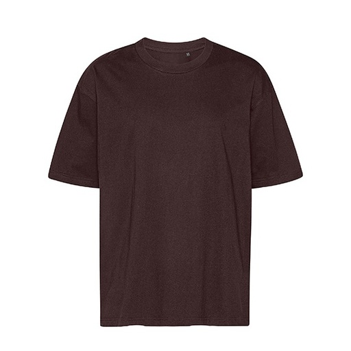 T-Shirt Oversize z Bawełny NET60011 - Brown