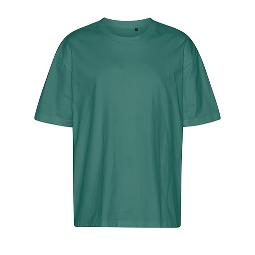 T-Shirt Oversize z bawełny NET60011 - Teal
