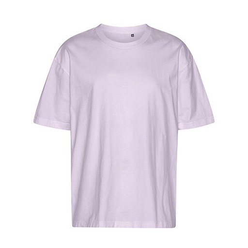 T-Shirt Oversize z Bawełny NET60011 - Dusty Purple