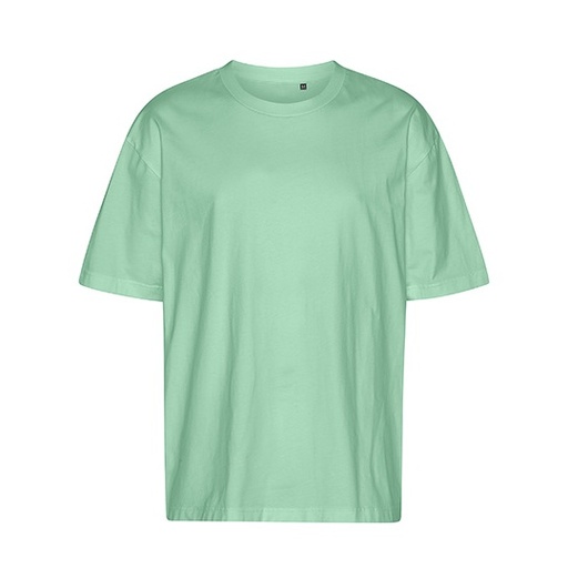 T-Shirt Oversize z bawełny NET60011 - Dusty Mint