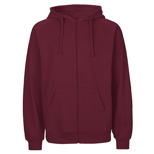 Bluza Unisex Rozpinana Bawełna Organiczna NET63301 - Bordeaux