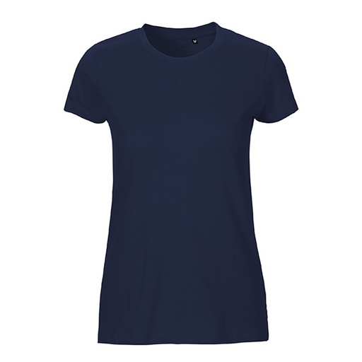 Damski T-shirt Slim NET81001 - Navy