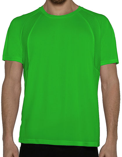 Męska koszula Sport - Apple Green Fluor